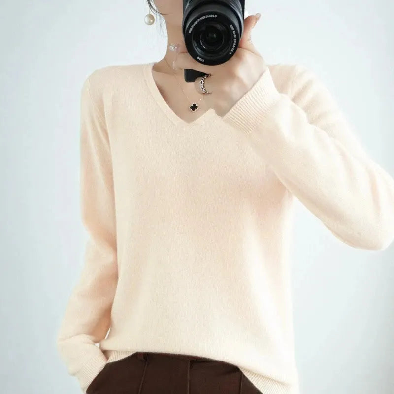 Simone | Sweater with V-neck