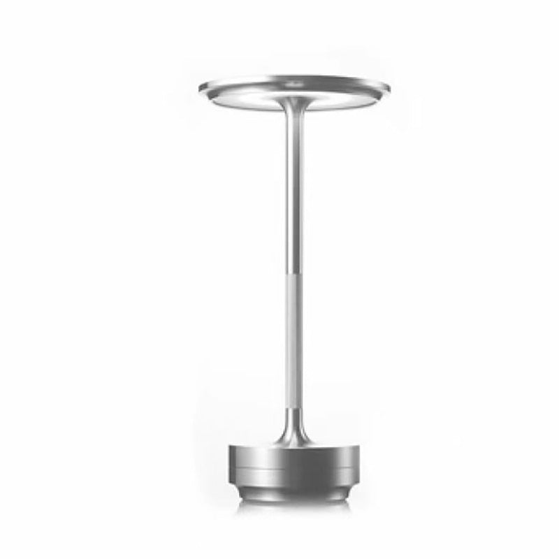 ShineCrest™ vezeték nélküli design asztali lámpa | Dimmelhető alumínium LED fény | Meleg fehér, vízlepergető és elegáns
