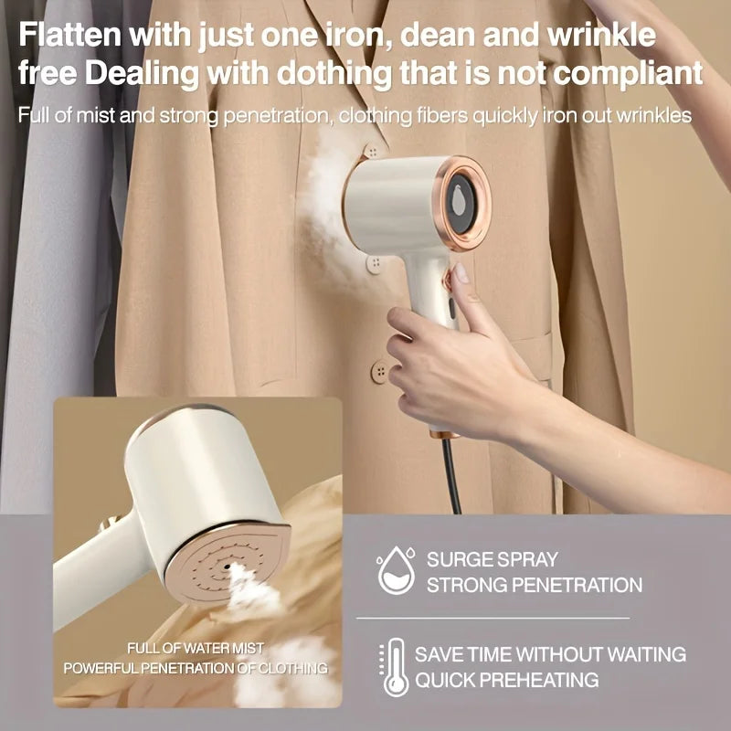 Portable steam iron for clothes | Wet &amp; dry steam | Fast heating, compact for travel &amp; home