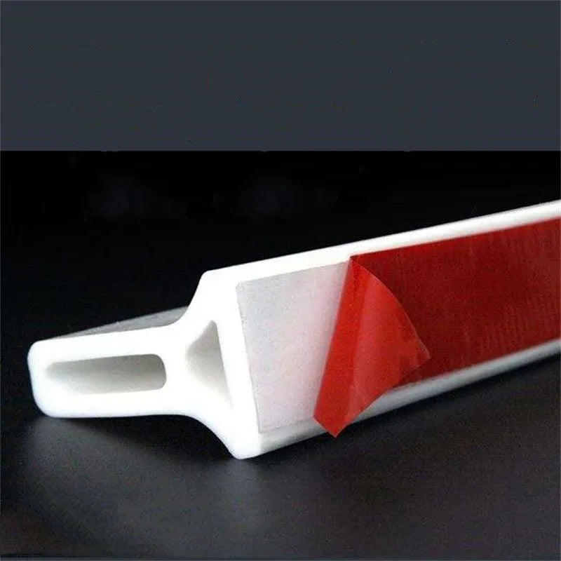 Self-adhesive silicone shower seal | Water stop strip against splashing | Cuttable | 150–400 cm for shower &amp; bath