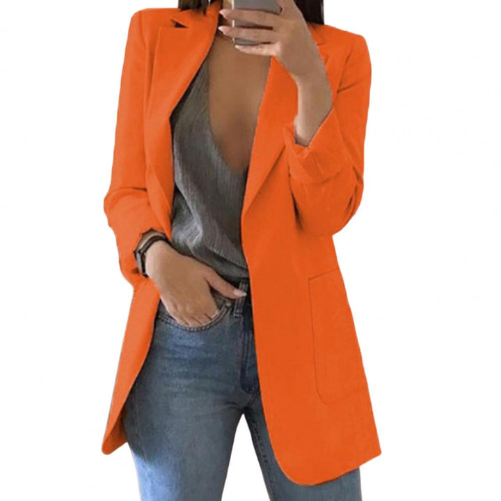 Damen Longblazer mit strukturierter Passform | Lange Blazerjacke mit klassischem Schnitt für Büro, Business und elegante Anlässe