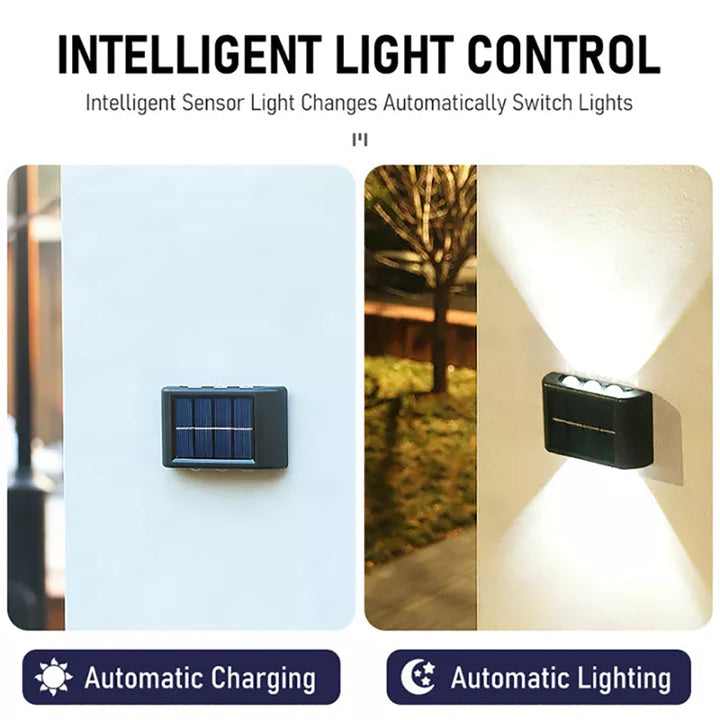 HelleNacht™ Lampada da parete LED premium | Impermeabile IP65 | Sensore di movimento | Luce calda up &amp; down