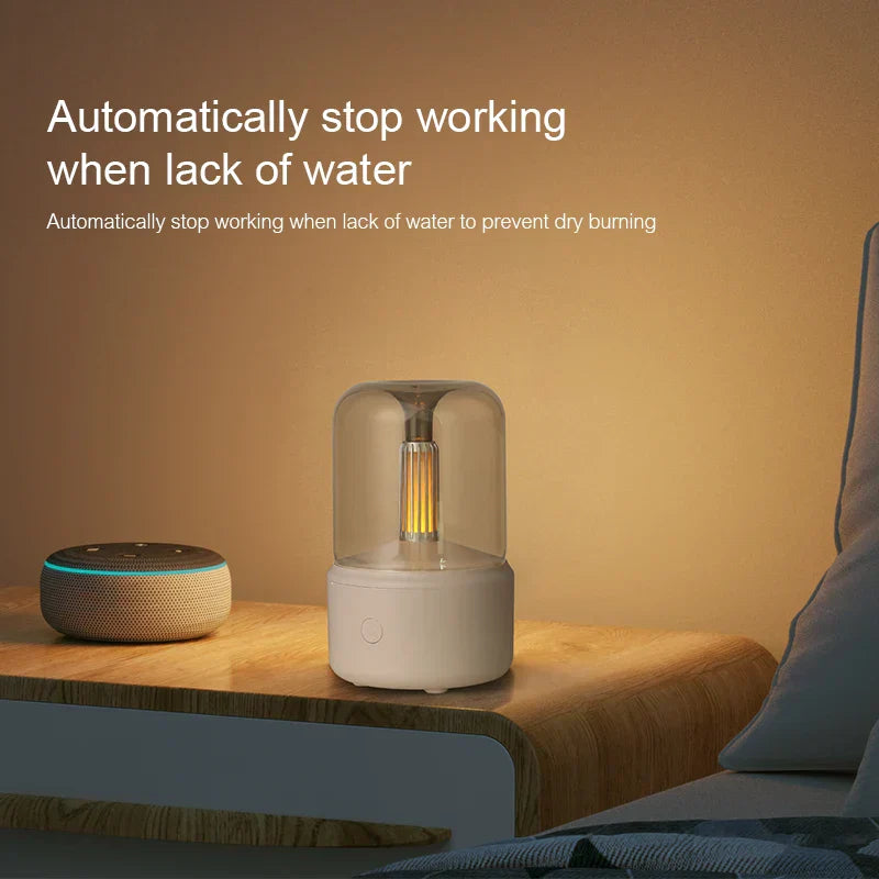Aroma-Diffuser mit Nachtlicht | 2-in-1 USB-Luftbefeuchter mit 120-ml-Wassertank und automatischer Abschaltung