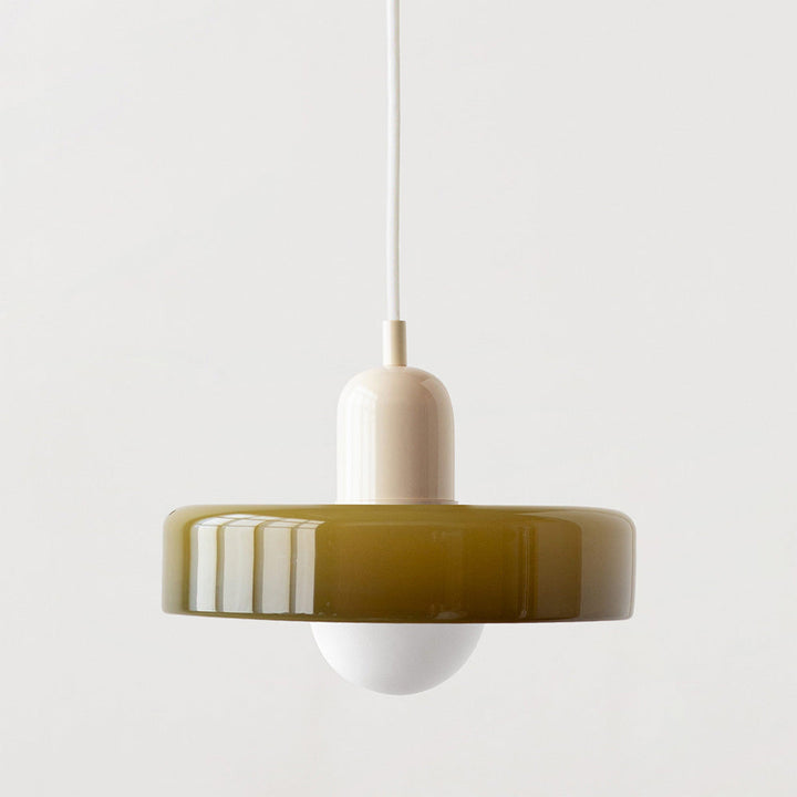 Suspension en métal et verre avec effet vitrail | Ø25/Ø35 cm, douille G9 | Suspension réglable | Aspect cristal