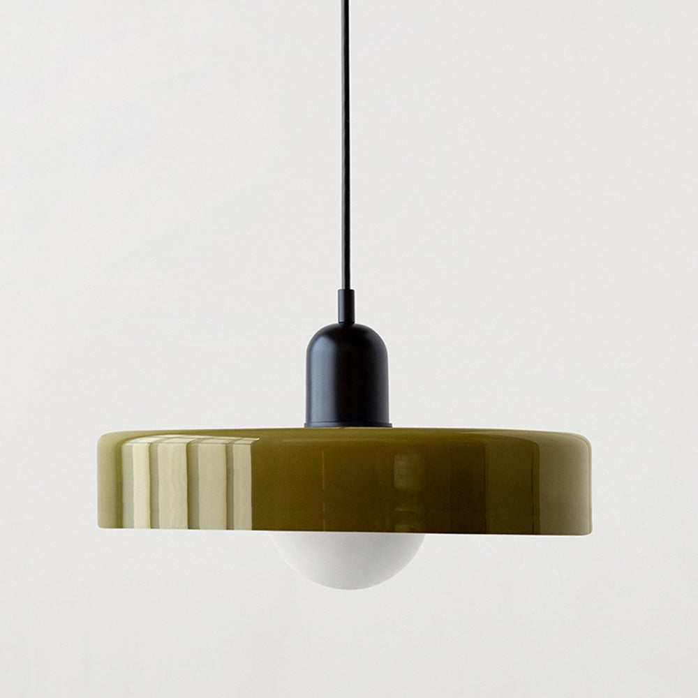 Suspension en métal et verre avec effet vitrail | Ø25/Ø35 cm, douille G9 | Suspension réglable | Aspect cristal