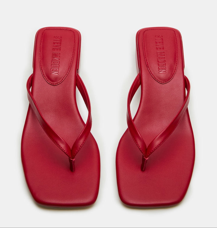 Damen Mule-Sandalen mit Zehentrenner | Vegane Sandalen mit 4,5 cm Absatz | Sommerliche Schuhe mit eckiger Spitze