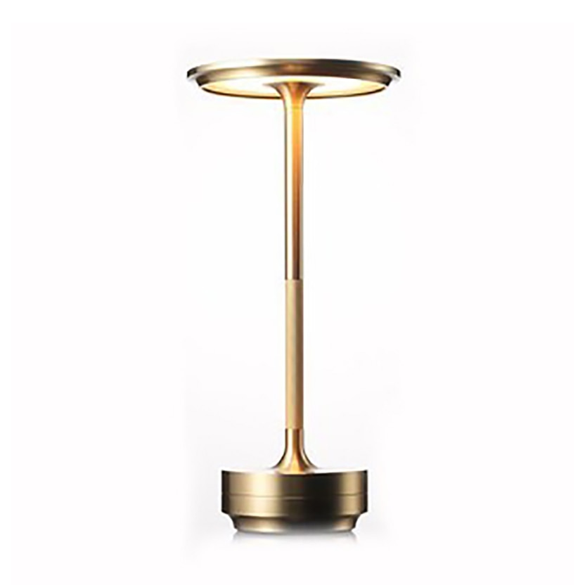 ShineCrest™ vezeték nélküli design asztali lámpa | Dimmelhető alumínium LED fény | Meleg fehér, vízlepergető és elegáns