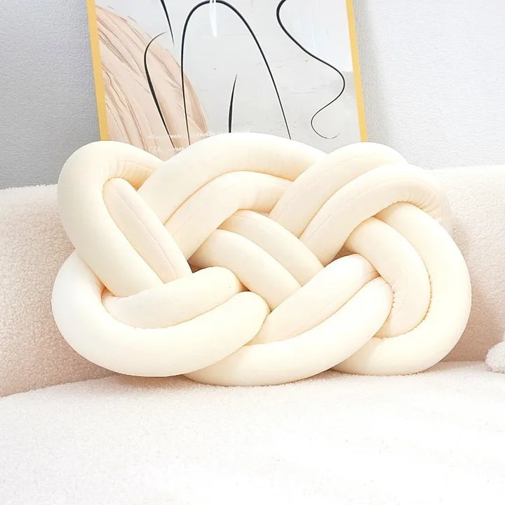 Dekokissen mit Knotenmuster | Geometrisches Design | Waschbar &amp; Weich