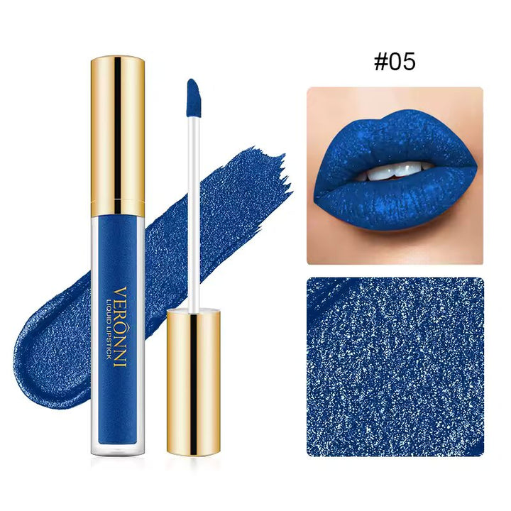 Flüssiger Lippenstift mit Spiegelglanz | Intensives Lippen-Make-up im 1+1 Set