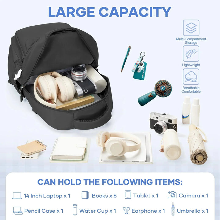 Schulrucksack | Rucksack mit mehreren Fächern und ergonomischen Schultergurten für Schule und Alltag