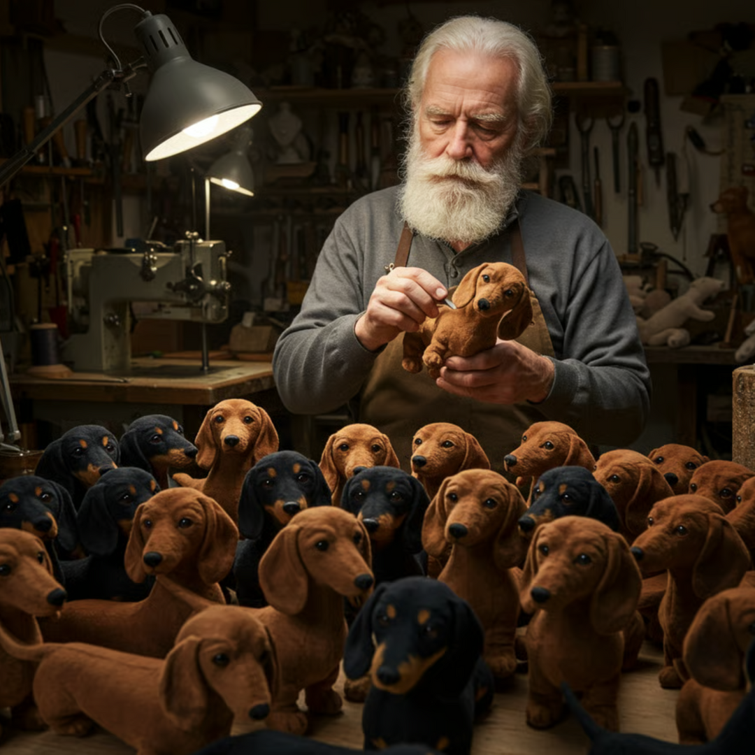 Chien en peluche interactif avec mouvements réalistes et capteurs | Peluche ultra douce pour soulager le stress | Couleur : noir/marron