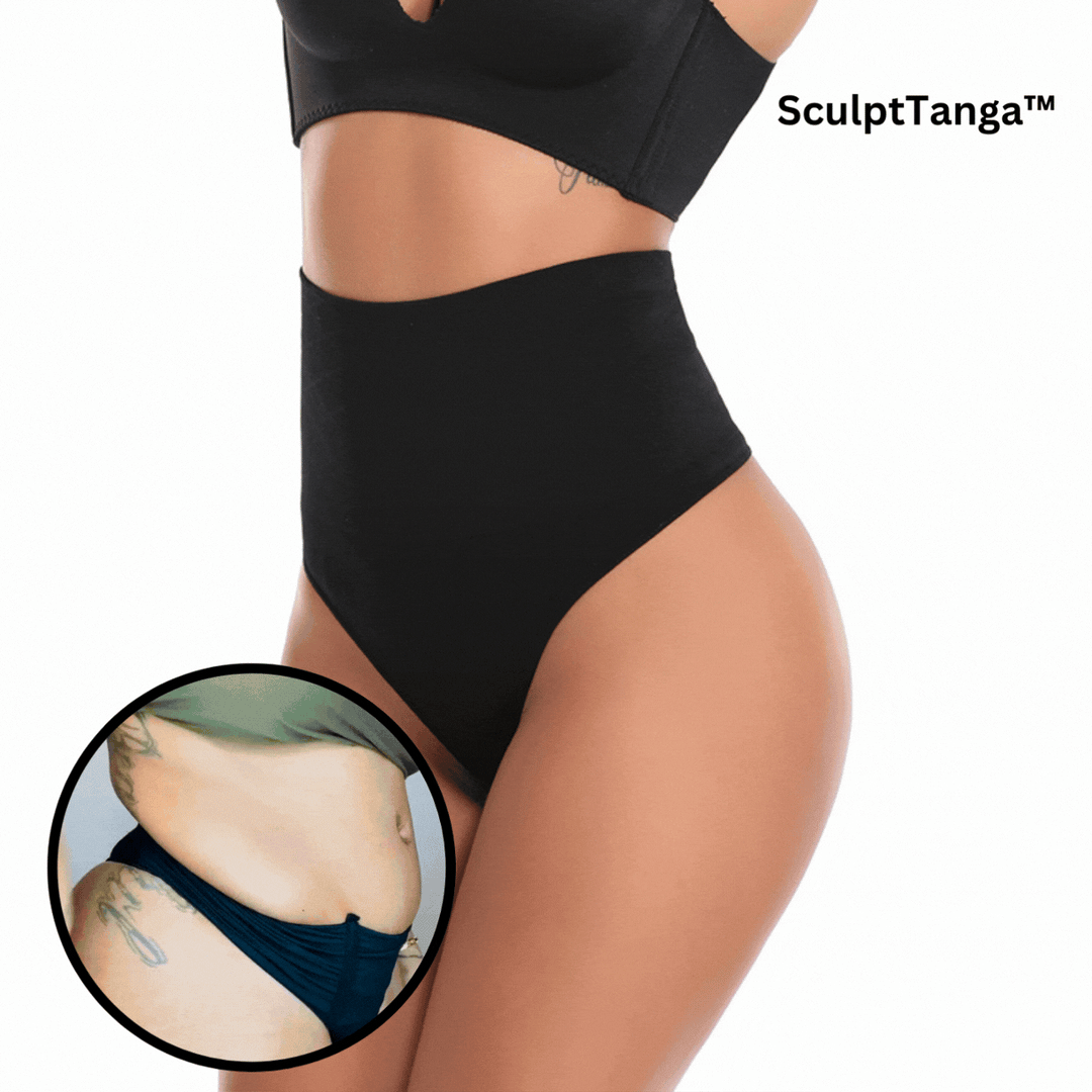 String gainant taille haute pour femme | Invisible et sans coutures sous les vêtements | Lisse doucement ventre &amp; hanches | Respirant
