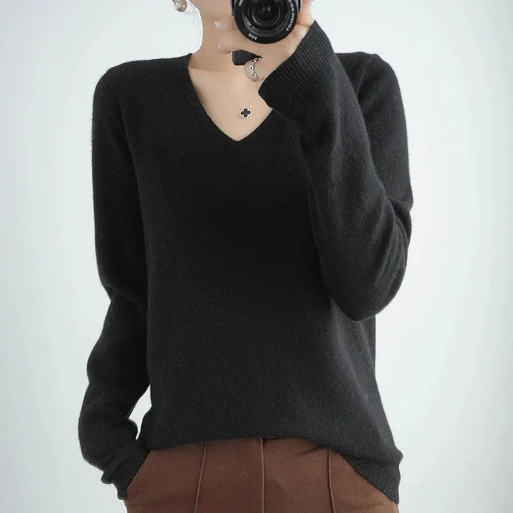 Simone | Sweater with V-neck