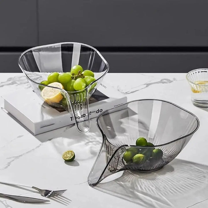 Safety Pouring Strainer for Pots | Heat Resistant, Non-Slip &amp; Perfect Fit | For Pasta, Vegetables &amp; Rice | Dishwasher Safe