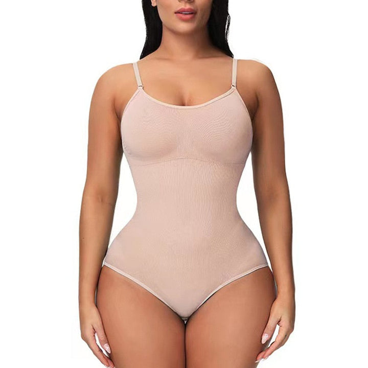 Women’s Shapewear Body with Deep Neckline | Figure Shaping Bodysuit for Smooth Silhouette | Breathable, Elastic, Invisible
