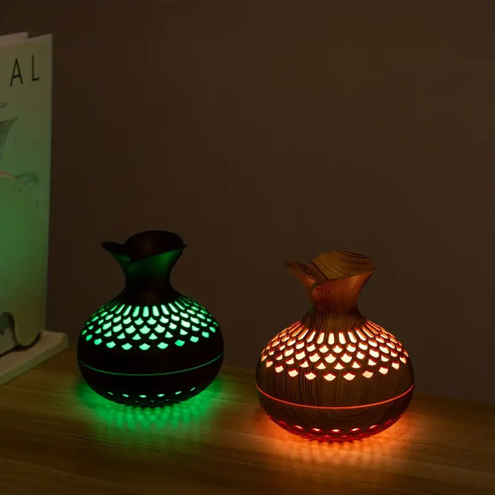 Aroma-Diffusor mit 300-ml-Tank | USB-Betrieb, Nachtlicht, leise Vernebelung und bis zu 10 Stunden Laufzeit