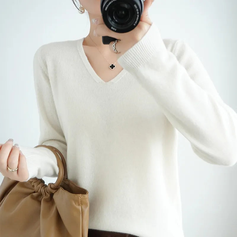 Simone | Sweater with V-neck