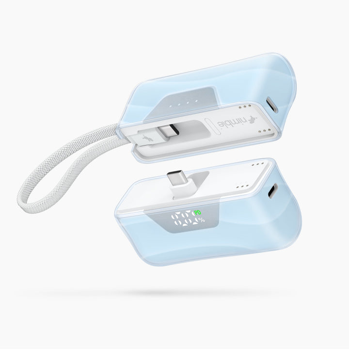 Powerbank 10.000 mAh | Teilbare Magnet-Powerbank mit zwei 5.000-mAh-Akkus und separaten USB-C-Anschlüssen