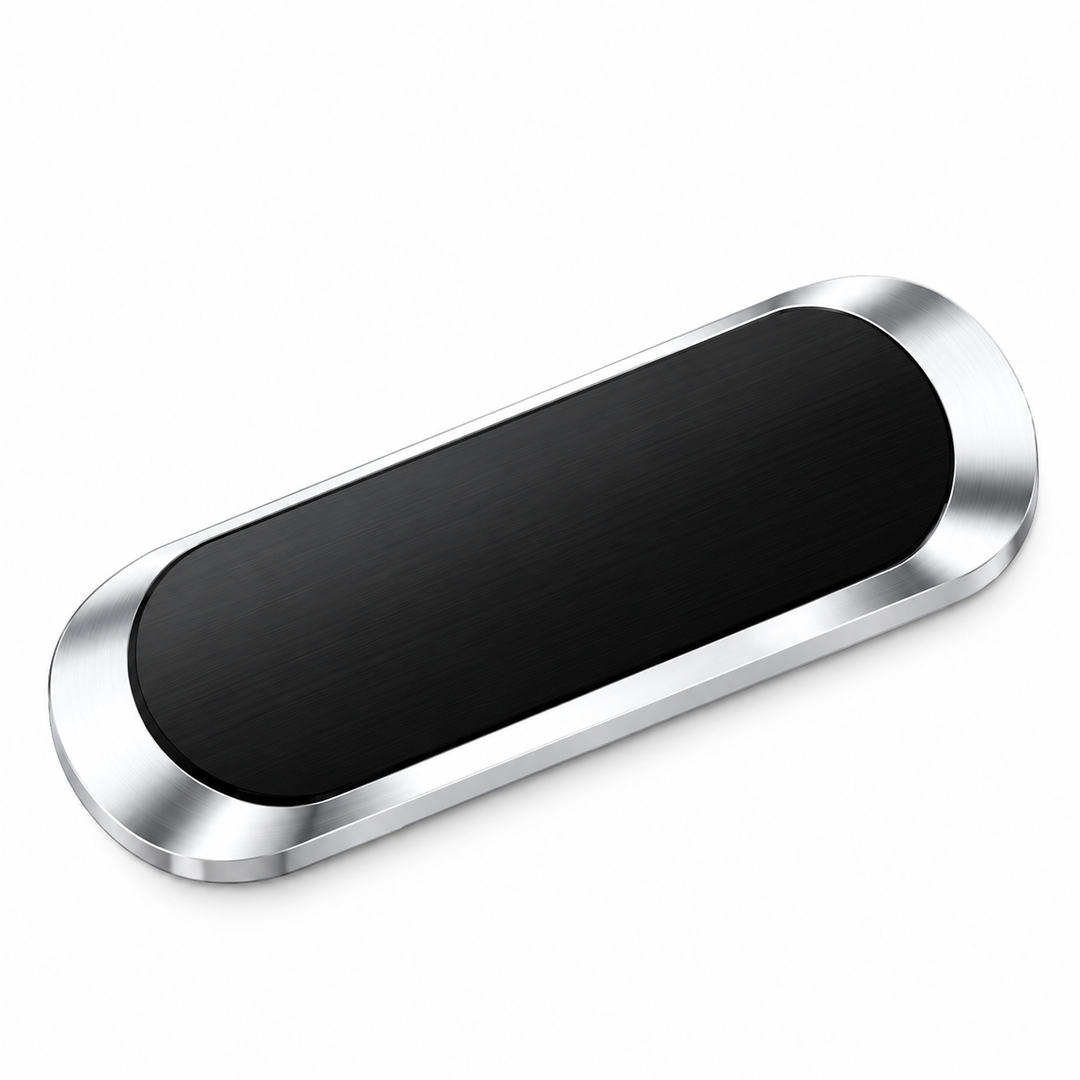 Magnetische Handyhalterung fürs Auto aus Aluminium | Smartphone-Halter in Schwarz mit starkem Magnet und werkzeugloser Montage