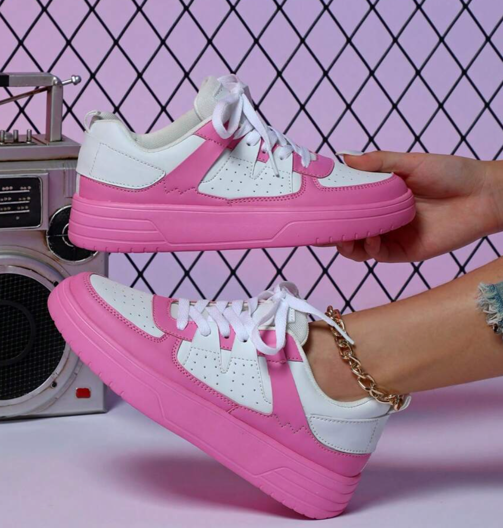 Damen Sneaker mit Leo-Print | Gepolsterte Innensohle &amp; vielseitige Farben | Samara Freizeitschuhe