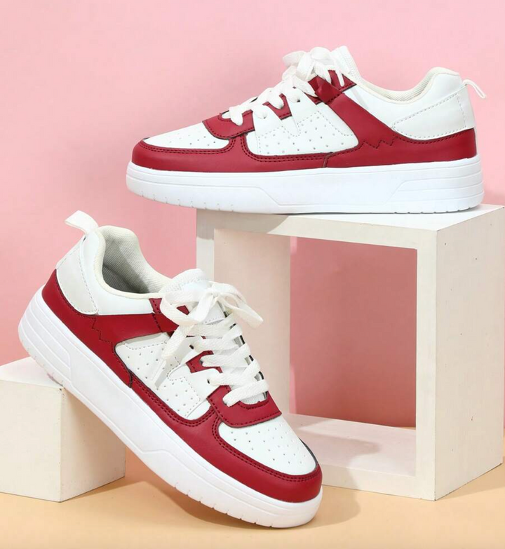 Damen Sneaker mit Leo-Print | Gepolsterte Innensohle &amp; stabile Laufsohle | Sneaks Statement-Schuhe