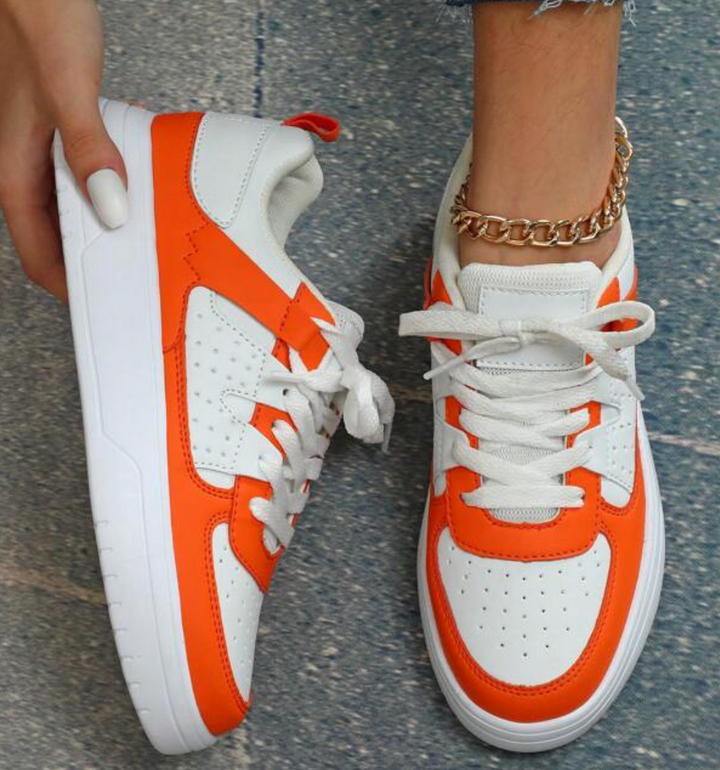 Damen Sneaker mit Leo-Print | Gepolsterte Innensohle &amp; vielseitige Farben | Samara Freizeitschuhe