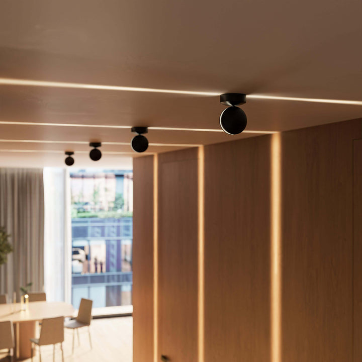 LED wall light with spotlight function | 360° rotatable light element | double-sided beam for square light effect, water-resistant