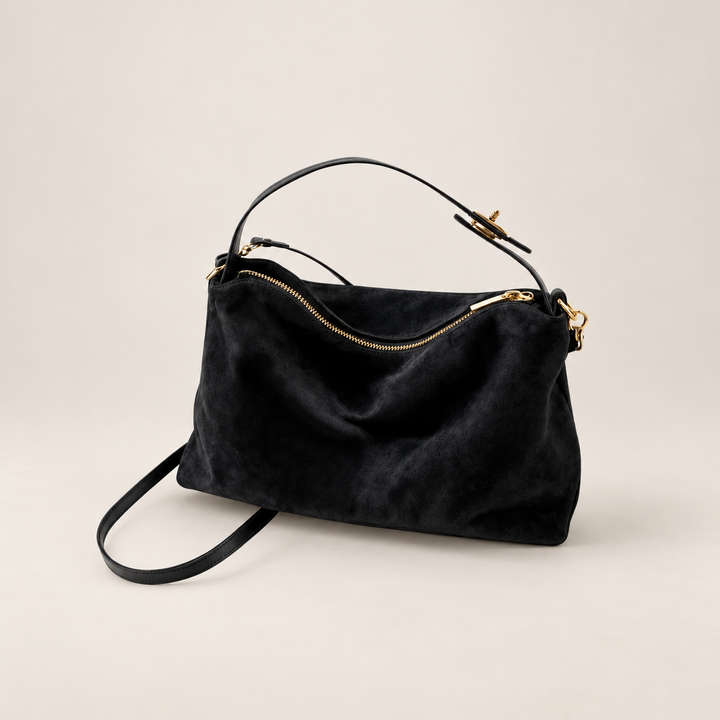 Damen Handtasche | Vintage Umhängetasche mit Reißverschluss, stabilem Tragegriff und kompaktem Design für Alltag und Freizeit