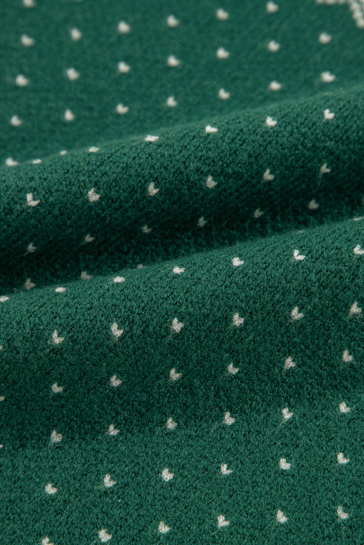 Damen Weihnachtspullover mit Schneeflocken | Weicher Strickpullover mit Punktemuster, Rundhalsausschnitt und langen Ärmeln
