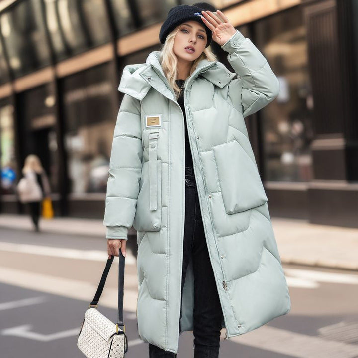 Damen Wintermantel wasserdicht mit abnehmbarer Kapuze | Warmer Winterparka mit Innenfutter und geräumigen Taschen für kalte Tage