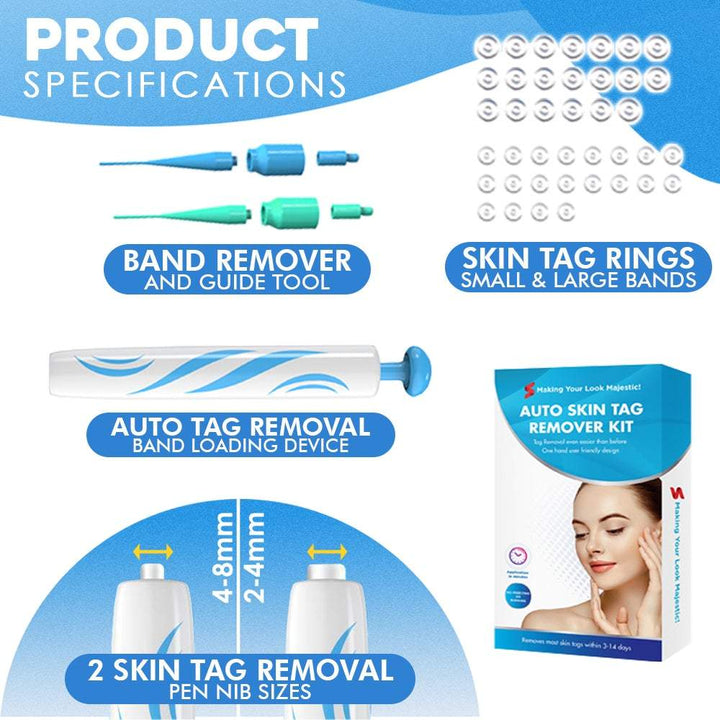 Skincare kit for targeted application | 6-step system for more even-looking skin | Latex-free, for neck, back, arms &amp; legs