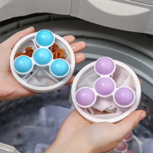 Pet Hair Remover for Washing Machine | Reusable laundry aid with mesh bag &amp; balls | For hair &amp; lint