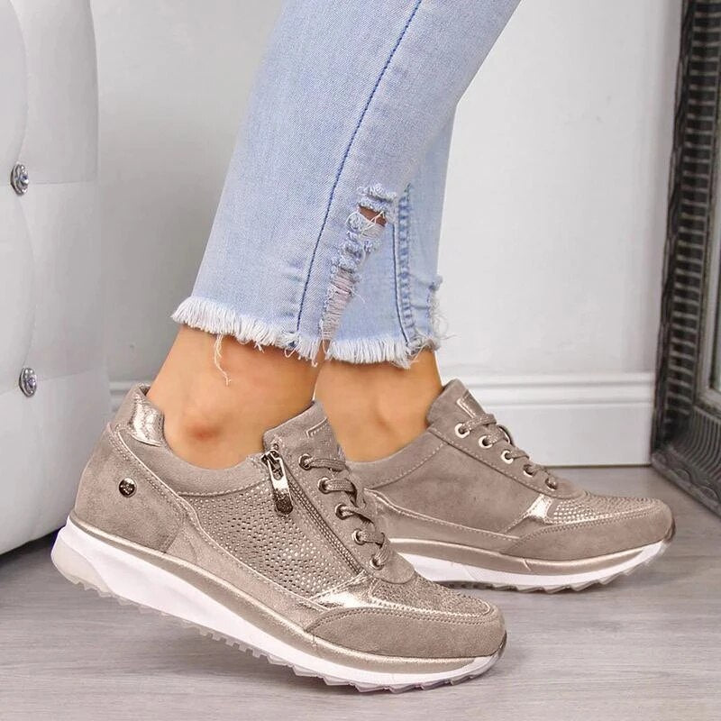 Damen Schuhe | Bequeme Alltagsschuhe mit Fußgewölbestütze und Anti-Rutsch-Sohle