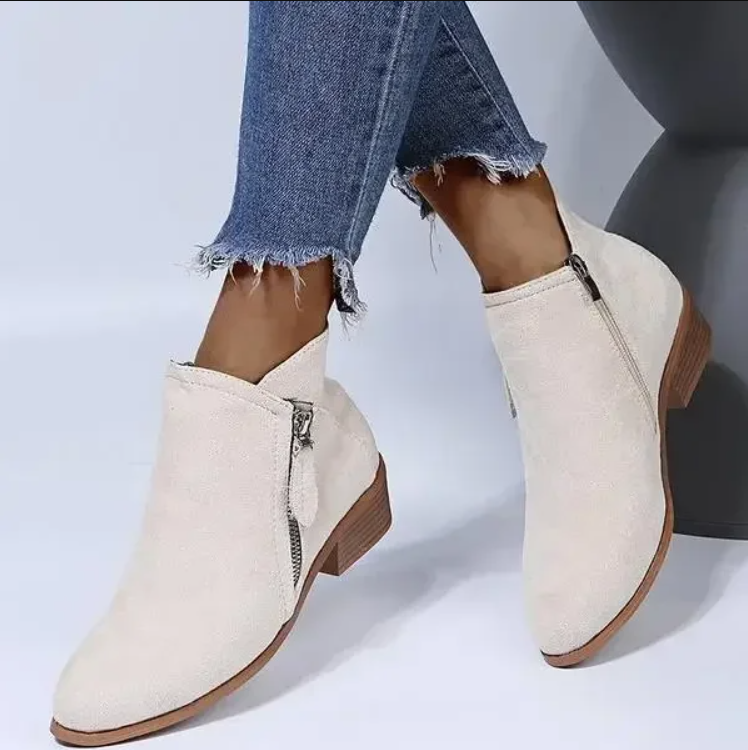 Bottes femme | Dolores | Chaussures orthopédiques en cuir avec soutien du pied | Chaudes &amp; confortables