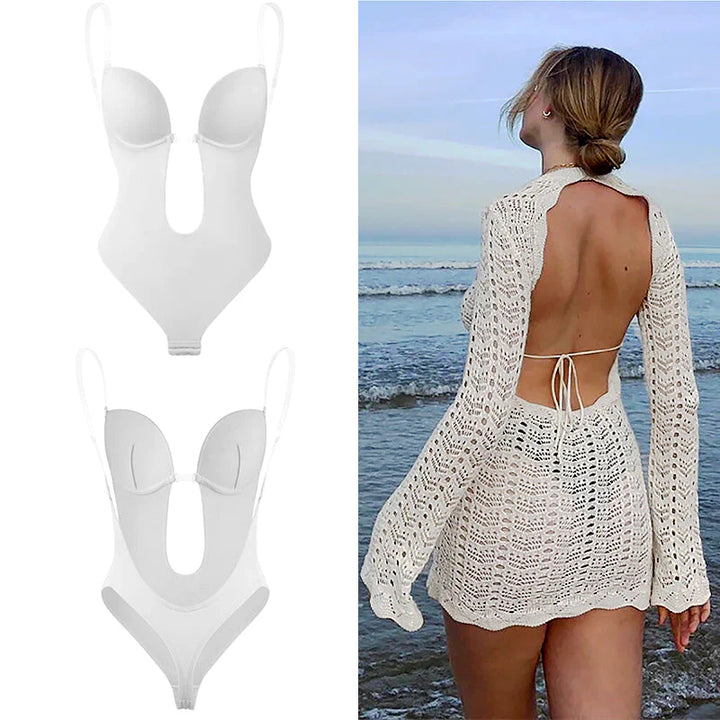 NakedElegance™ Body dos nu avec soutien-gorge intégré