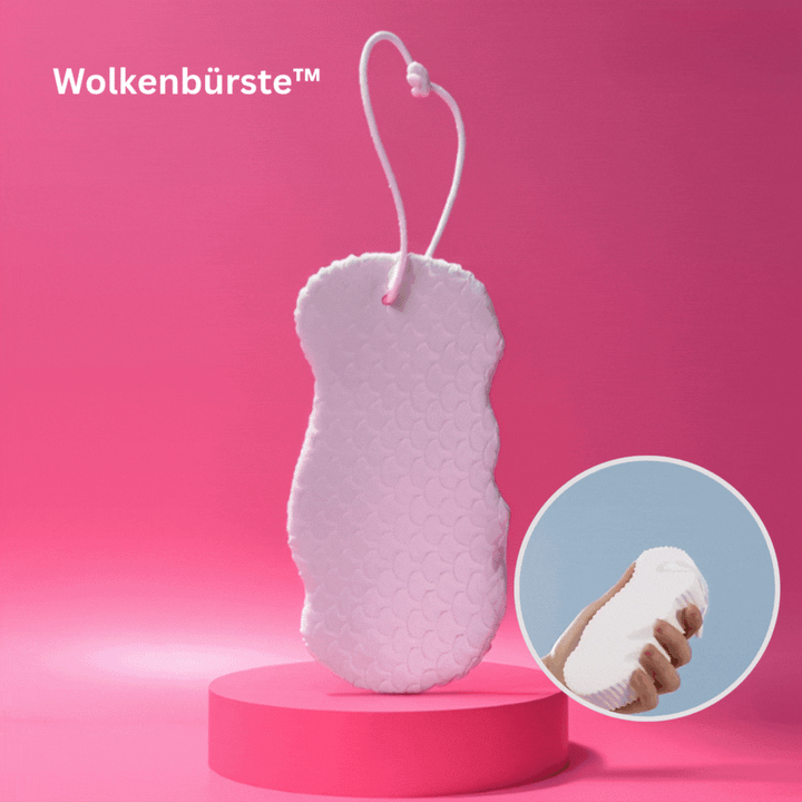Ultrasanfter Peeling-Badeschwamm | Ohne Peeling &amp; Duschgel nutzbar | Für glattere, frischere Haut | Ideal bei empfindlicher Haut