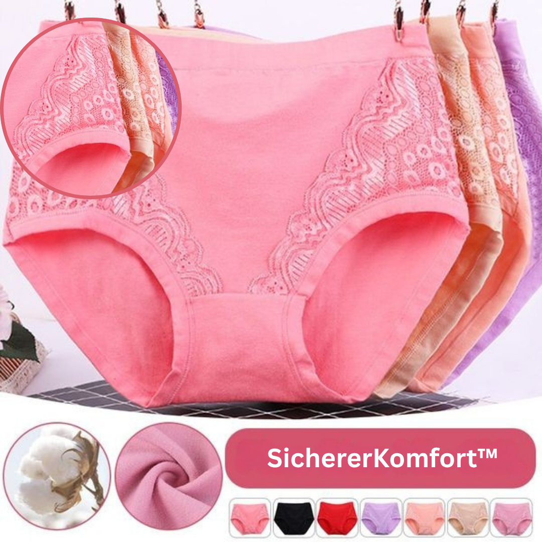 Slip donna per mestruazioni e incontinenza in cotone | protezione a 3 strati contro urina, sangue e sudore | cuciture piatte, alto comfort | taglia plus