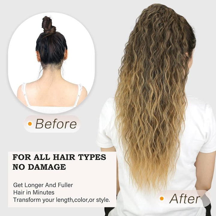 GlamBraid™ Natural Seamless Ponytail