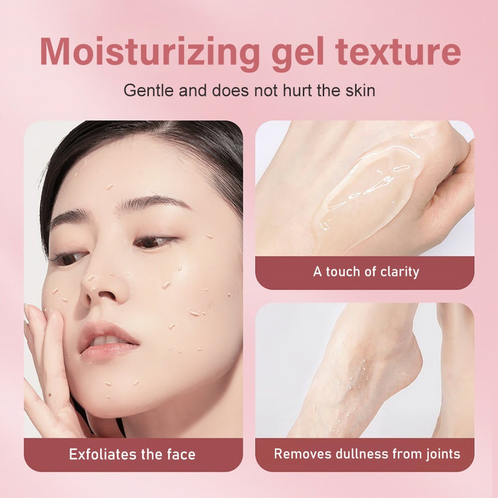 Gel exfoliant pour une peau plus lisse | Gel exfoliant doux contre les zones rugueuses &amp; teint irrégulier | Pour visage &amp; corps, 1,8 oz