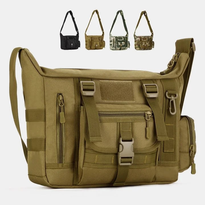 Herren Umhängetasche | Crossbody-Tasche aus Nylon mit Laptopfach und mehreren Fächern