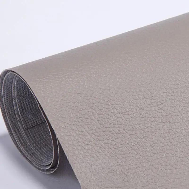 Kit de réparation cuir auto-adhésif 50 × 138 cm | Patchs de réparation découpables | Étanche &amp; robuste | Pour canapé, voiture &amp; sacs