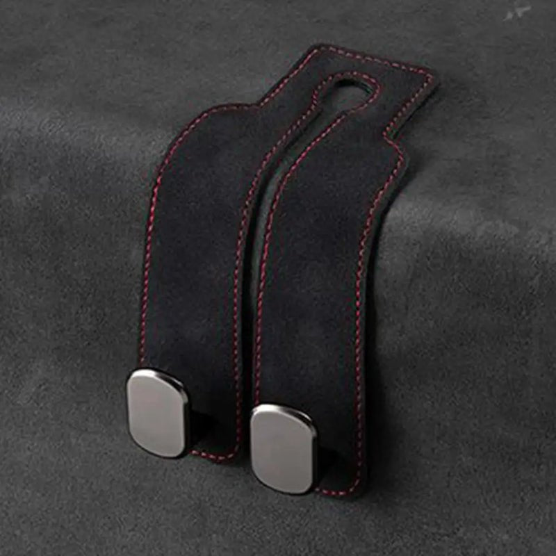 Kopfstützen-Haken fürs Auto | Doppelhaken aus Metall als Auto-Organizer für Taschen und Einkäufe
