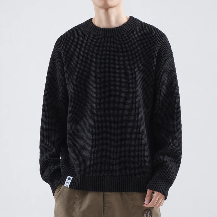 Herren Strickpullover mit lockerem Schnitt | Weicher, wärmender Pullover mit bequemer Passform für Alltag, Freizeit und kalte Tage