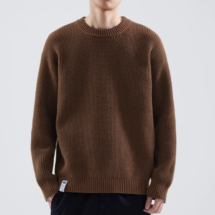 Herren Strickpullover mit lockerem Schnitt | Weicher, wärmender Pullover mit bequemer Passform für Alltag, Freizeit und kalte Tage