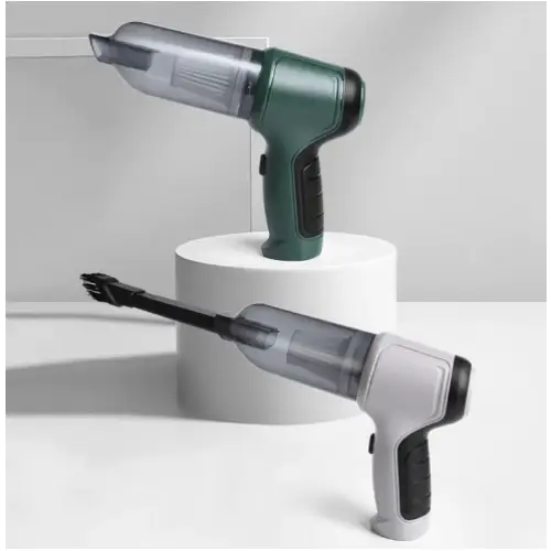 Kabelloser Mini-Handstaubsauger 120W | 12.000 Pa Saugleistung, leise | 3-in-1 Zubehör für Auto, Zuhause &amp; PC | USB-Ladung