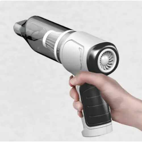 Kabelloser Mini-Handstaubsauger 120W | 12.000 Pa Saugleistung, leise | 3-in-1 Zubehör für Auto, Zuhause &amp; PC | USB-Ladung