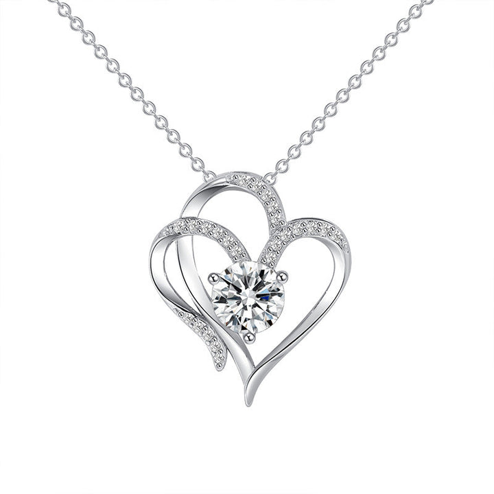 Diamond love heart necklace