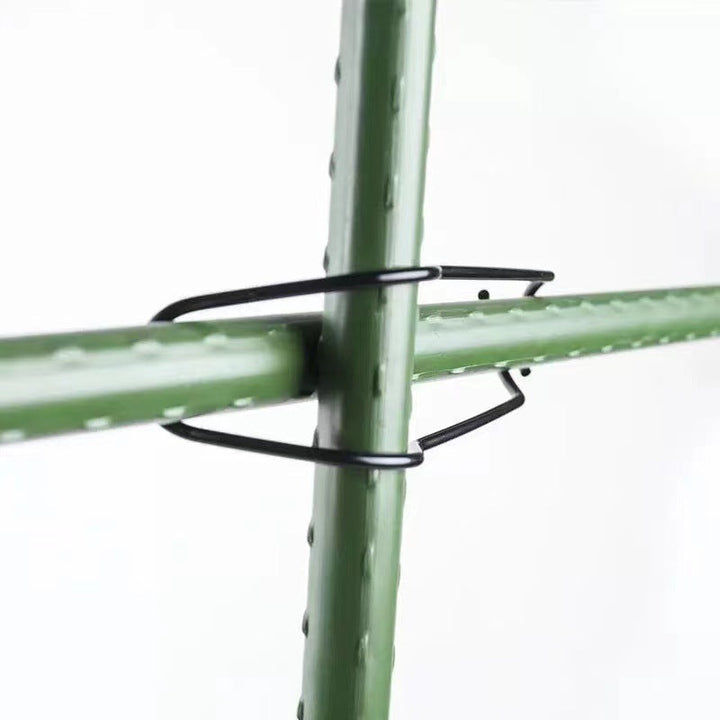 Zaun- &amp; Rohrverbinder Clips aus verzinktem Eisen | Für Gewächshaus, Zaun, Rankhilfe &amp; Spalier | Korrosionsschutz | 11/16/20 mm