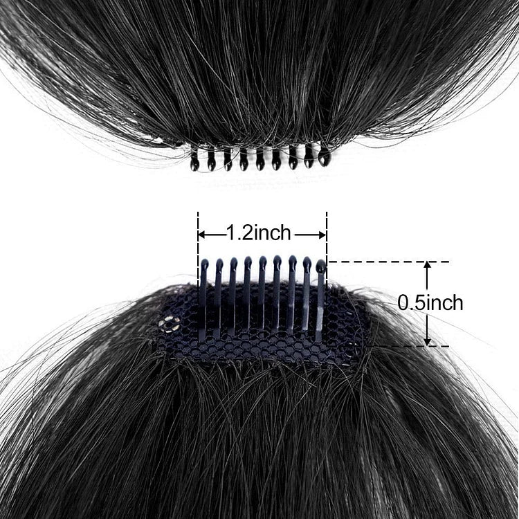 Clip-in Ponyfrisur für Damen | Sofort neuer Look ohne Schneiden | Leicht, atmungsaktiv &amp; bequem | Sicherer Halt | Mehrere Farben