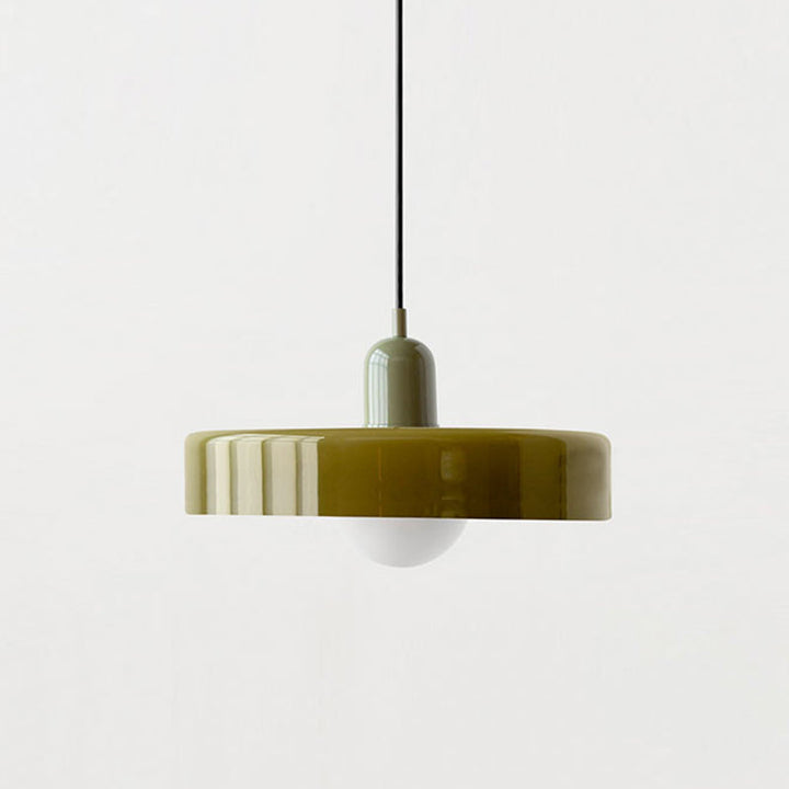 Suspension en métal et verre avec effet vitrail | Ø25/Ø35 cm, douille G9 | Suspension réglable | Aspect cristal